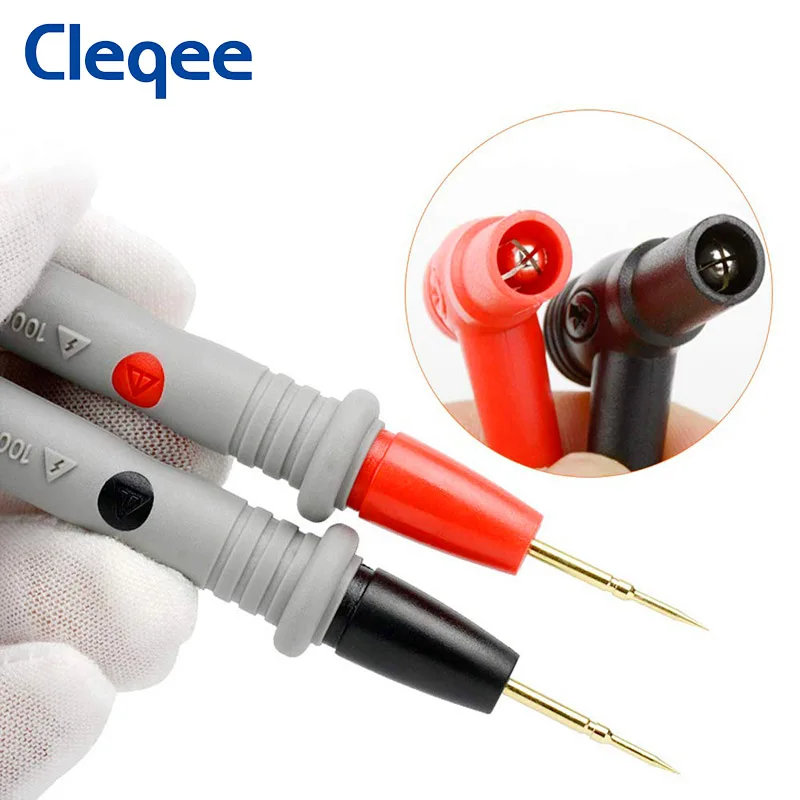 Cleqee P1502 2 шт. датчики для мультиметра с остро заточенными иглы универсальные зонд