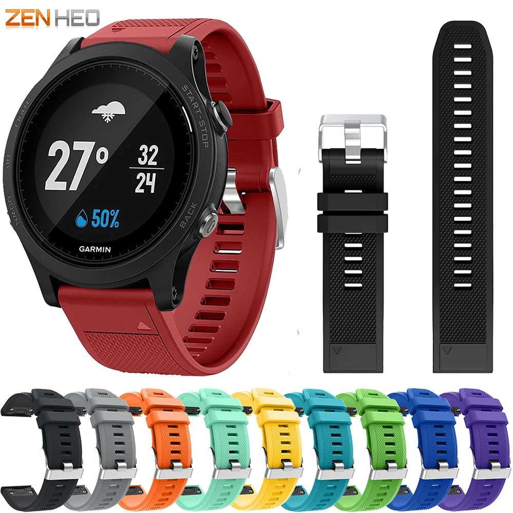 

22mm Watch Band For Garmin Fenix 5/5 Plus Quick Release Silicone Strap For Garmin Forerunner 935 945 Watchband