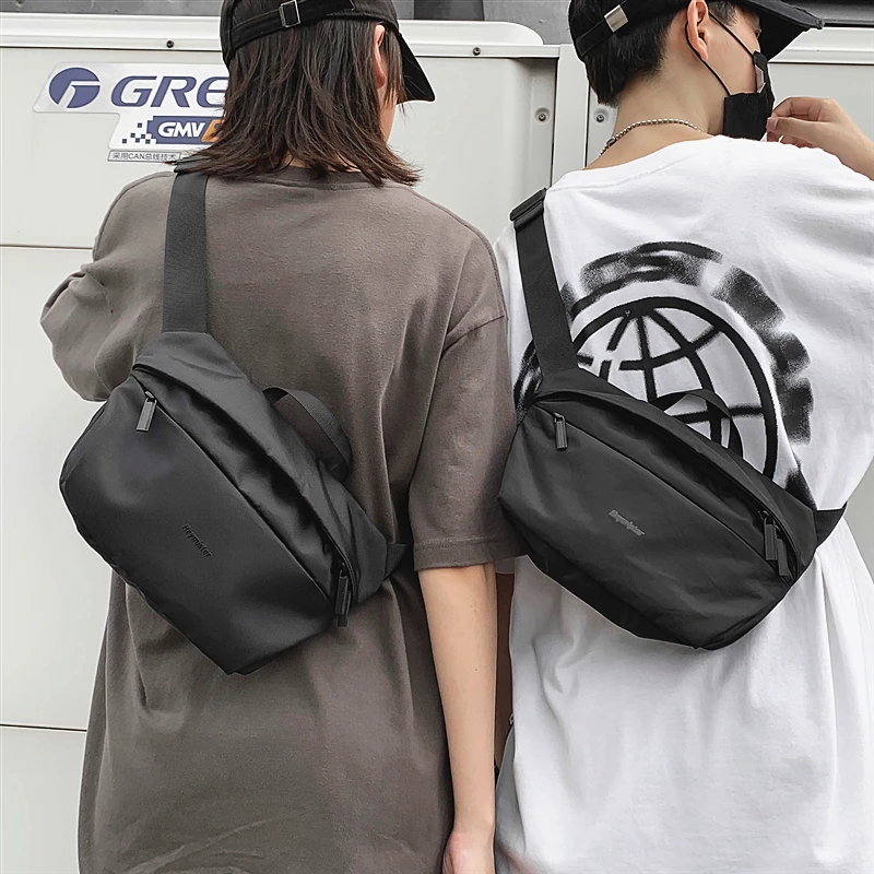 

Original Aizatly messenger bag couple fashion chest bag fashion wild simple bag single shoulder bag personalized shoulder bag