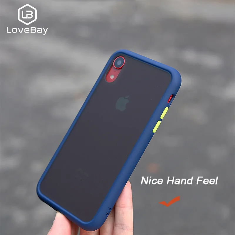 Lovebay противоударный матовый чехол для телефона iPhone 7 8 8Plus Жесткий ПК прозрачный