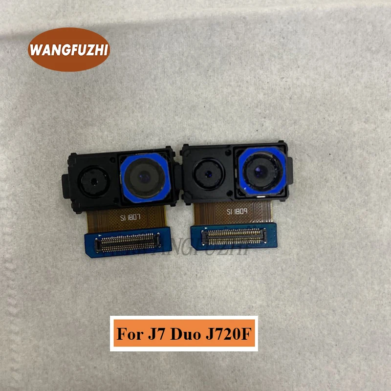 

WANGFUZHI Original Back Rear Camera Module For Samsung Galaxy 7 Duo J720F Replacement Part With/Without Tools