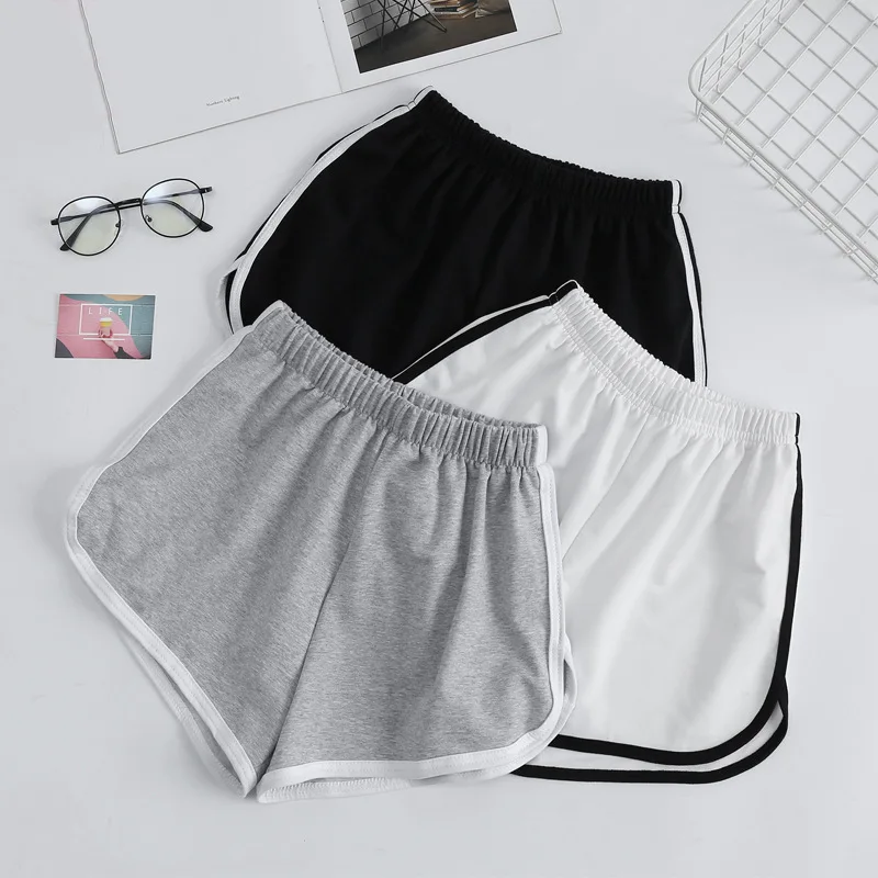 

STSVZORR Women's Sports Shorts High Waist Running Yoga Wide Legs Large Size Casual Pants Summer Base Pants