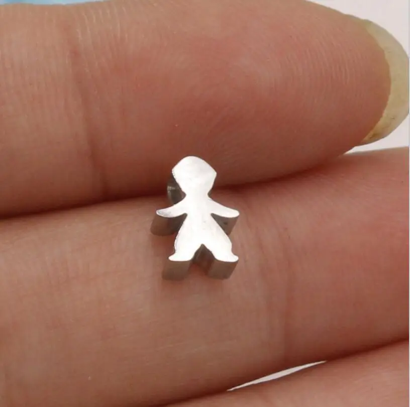 10 шт./лот зеркальные полированные бусины из нержавеющей стали с маленькими