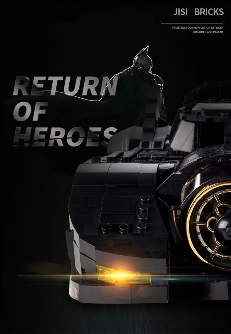 DHL 7111 7116 7143 7144 супер герой Бэтмен Великий Бэтмобиль модель строительные блоки MOC-15506 7784 70901 76023