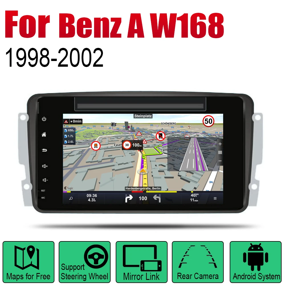 Для Mercedes Benz A W168 1998 ~ 2002 NTG автомобильный Android плеер DVD GPS навигационная система HD