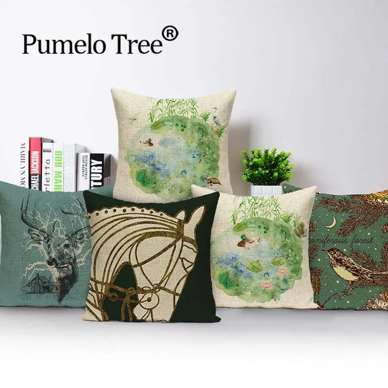 

Наволочка с рисунком животных, 45x5 см