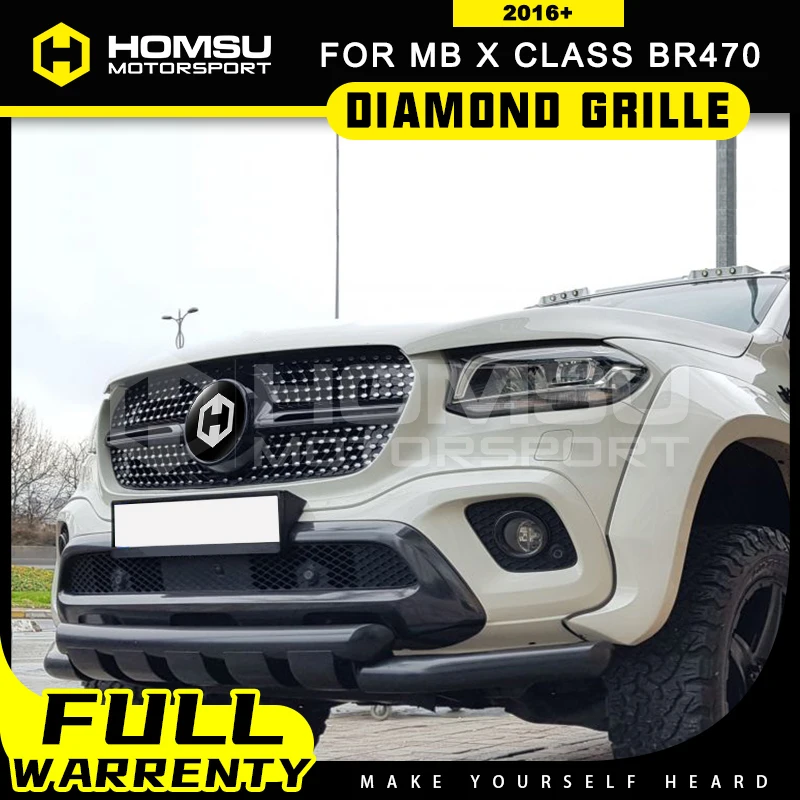 Бриллиантовая решетка Br W470 для Mercedz X Class автомобильный передний бампер Br470