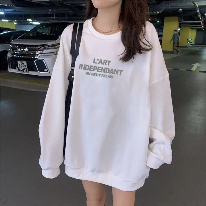 

The latest autumn/winter 2021 women's loose-fitting mid-length long-sleeved top