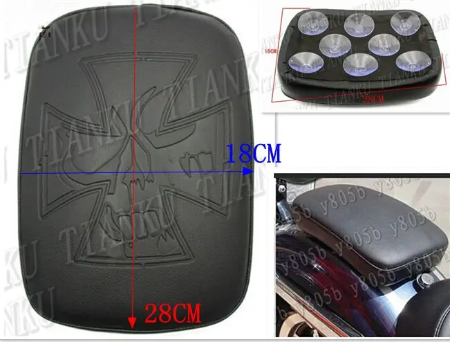 Крестовое кожаное сиденье пружинное + заднее на крыле подкладка для Honda Shadow Steed Magna