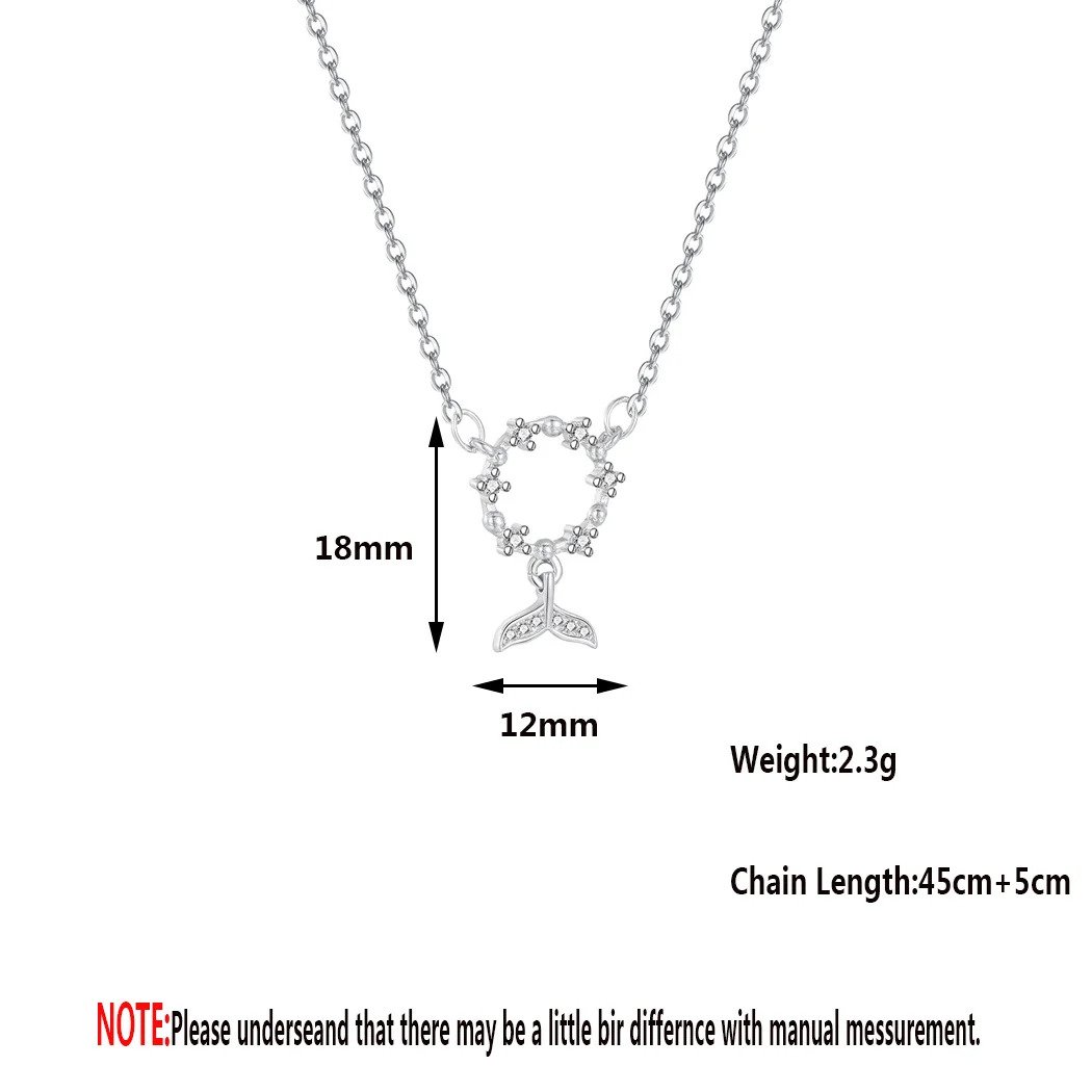 Kinitial модный венок хвост русалки ожерелья для женщин подарок рыба чокер ожерелье