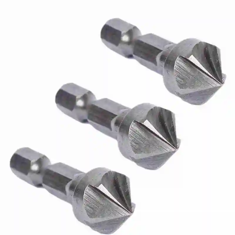 

3pcs Hex Countersink 45# Steel Boring Bit Set For Wood Metal Hexagonal Steel Bits Tool Change Quick Drill Carbon Shank Z0T0
