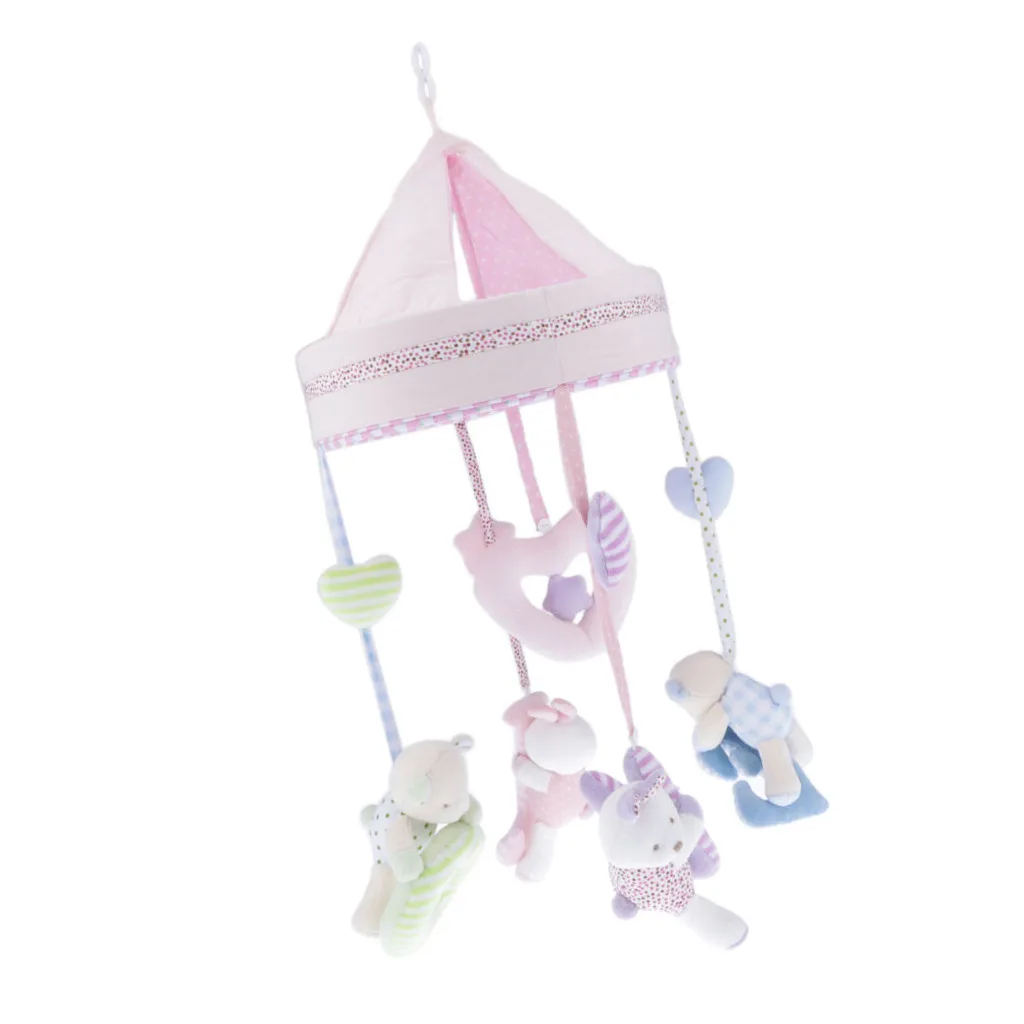 

DIY a Crib Mobile or The Toys Music Rotating Bed Bell -Bear Rabbit