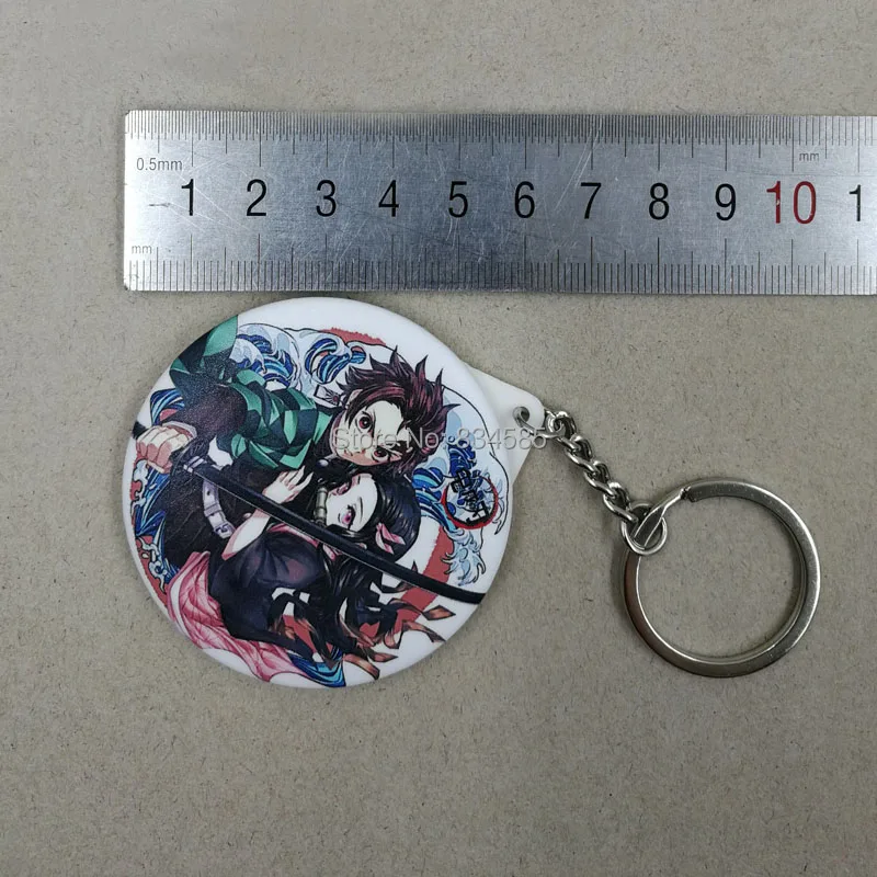 Anime TouHou Project Keychain Hakurei Reimu Cartoon Keyring with Makeup Mirrors for Backpack/Bag Accessories or Collection |