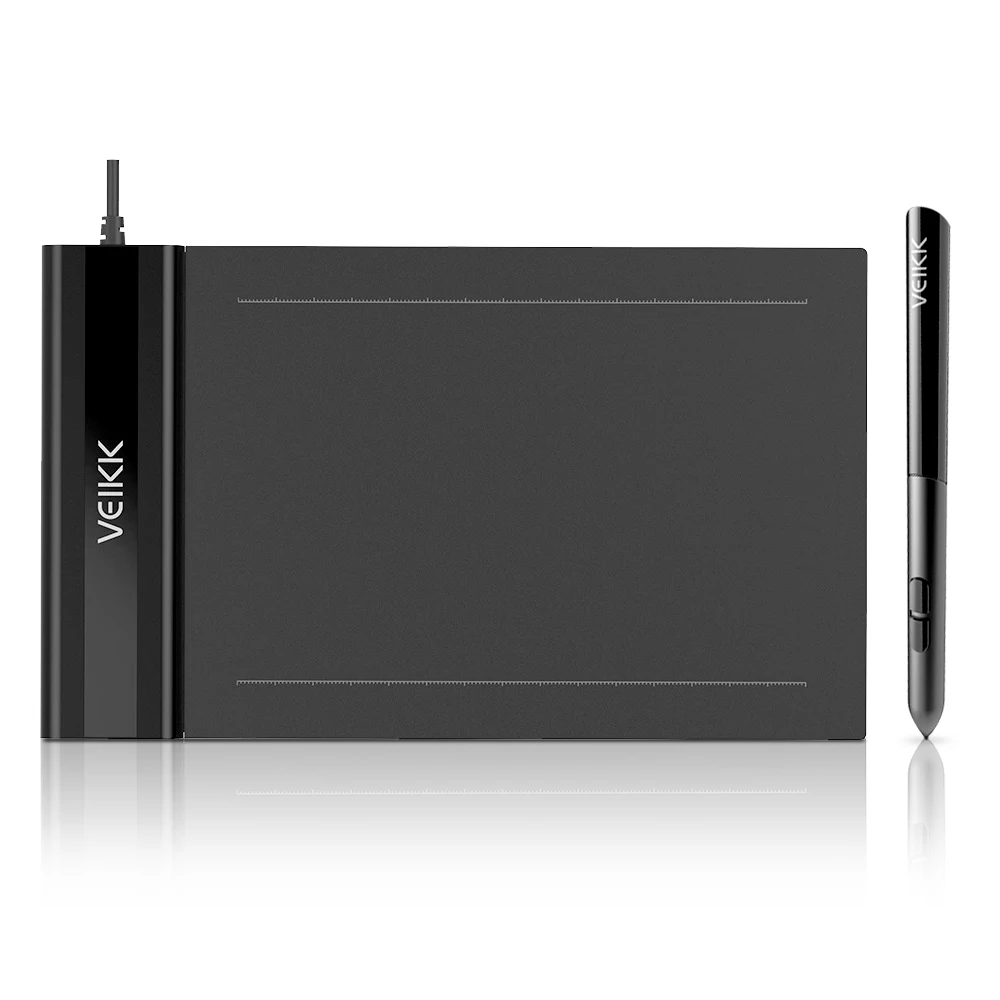 

VEIKK S640 6*4 inch Digital Graphics Drawing Tablet 8192 Levels Passive Pen 5080 LPI One-Touch Eraser Hand Painted Tablet