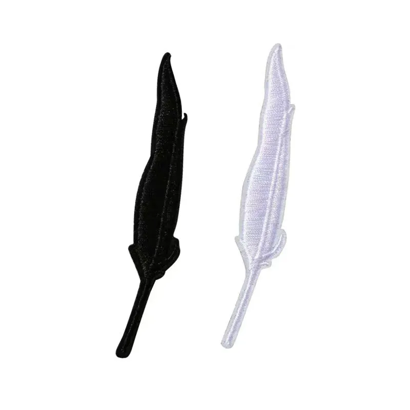 Напрямую с фабрики на заказ вышитое перо вышитой аппликацией индивидуальный