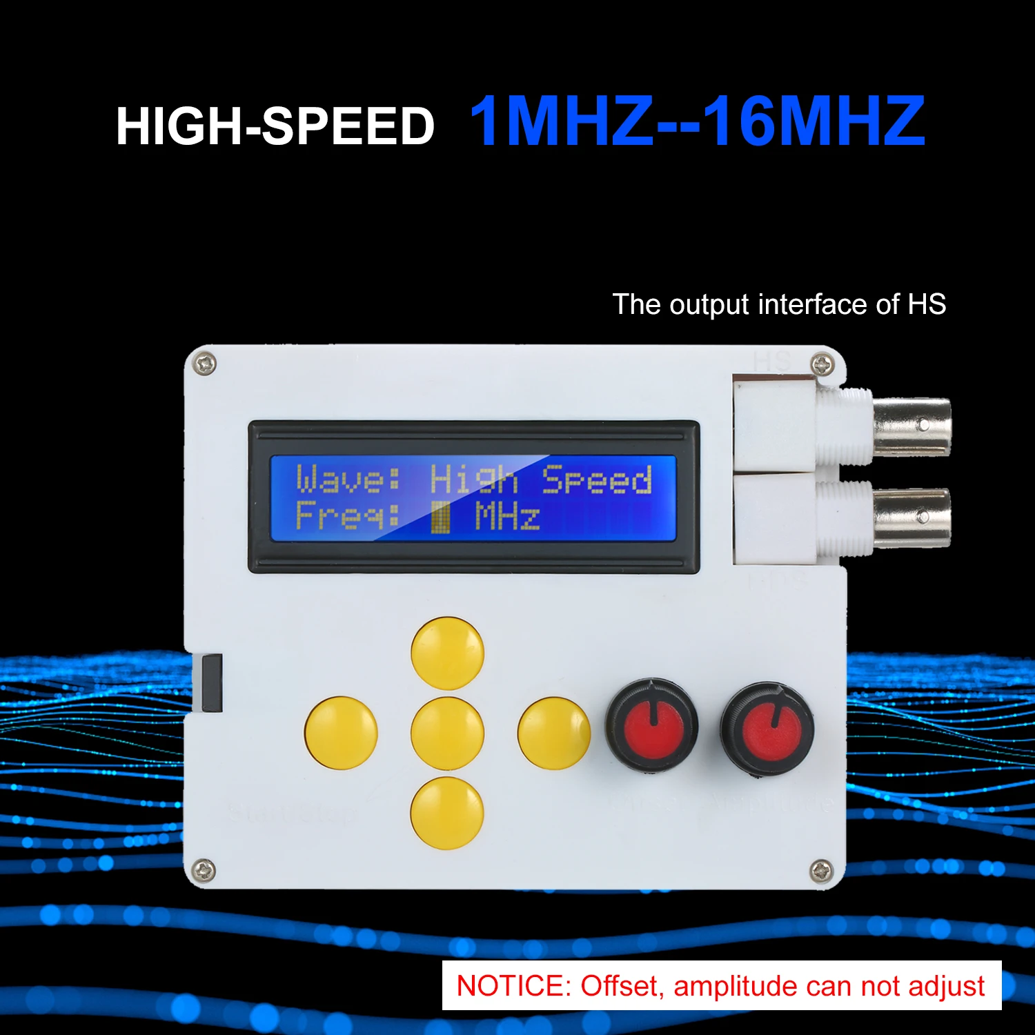 1HZ-500 кГц YM-100 DDS генератор сигналов синусоидальный сигнал прямоугольной