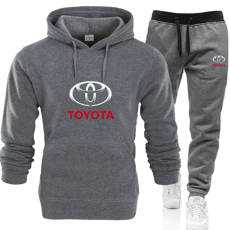 

Men's suit TOYOTA car logo brand hoodie sportswear hot sale men's hoodie + pants men's streetwear
