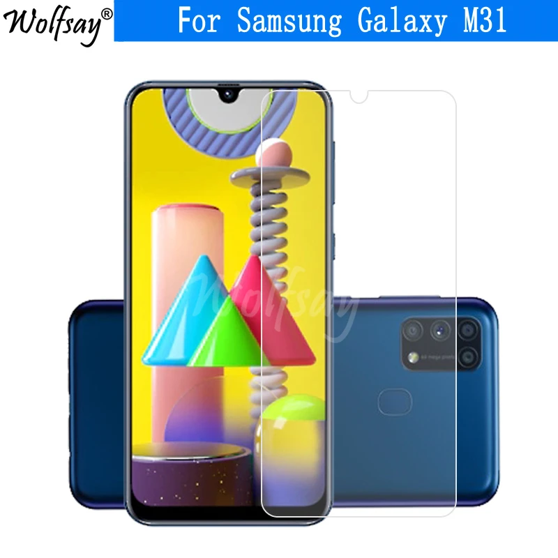 

2PCS For Tempered Glass Samsung M31 Screen Protector Toughened Protective Glass For Samsung Galaxy M31 Glass Samsung M31 M315F