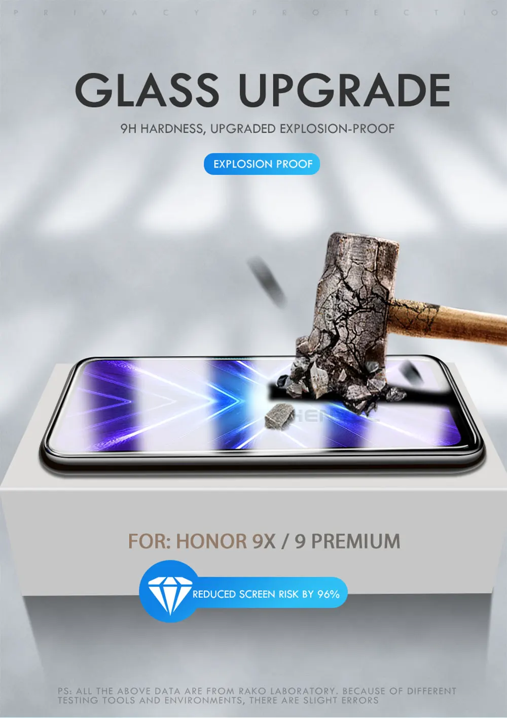 5D противоударное стекло для huawei honor 9x Премиум полное покрытие экрана протектор honor 9x Олеофобное закаленное стекло