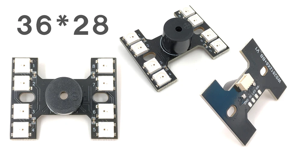 Светодиодный задний фонарь WS2812B светодиодный 5V активный индикатор зуммера сигнализации для NAZE32 CC3D F3 F4 F7 Полетный контроллер рамки Радиоуправляемый Дрон FPV uav