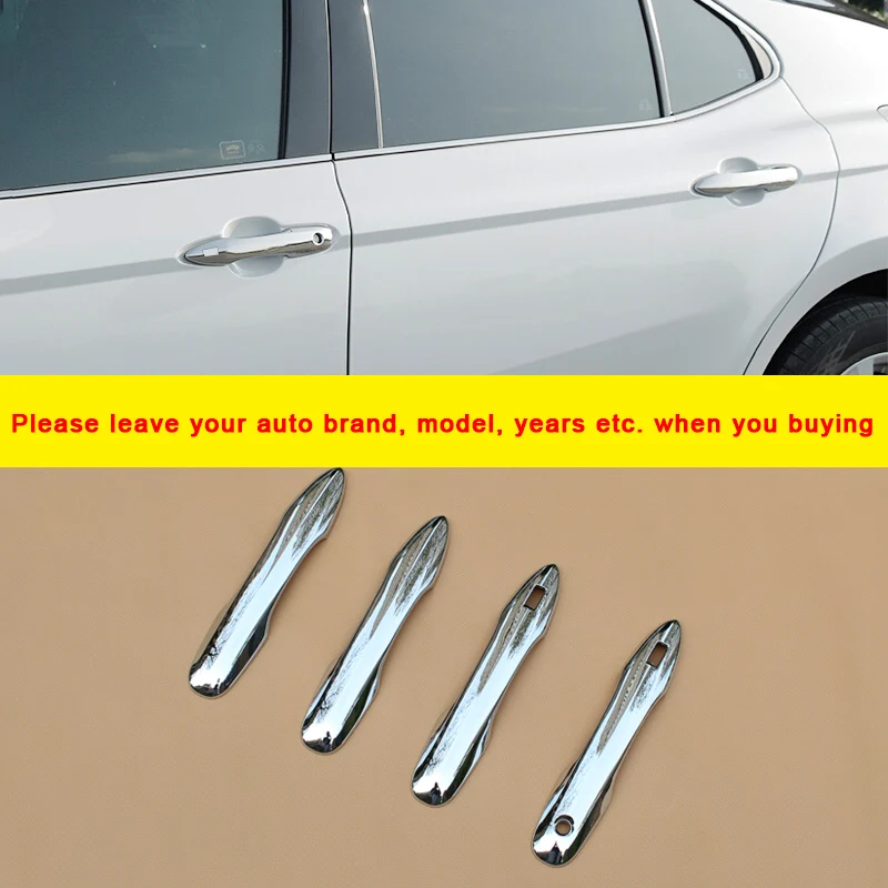 

Chrome Exterior Door Handle Cover Protect Overlay Mouldings Trims For Toyota Camry 2018-2021 Car Auto Vehicle Accessories