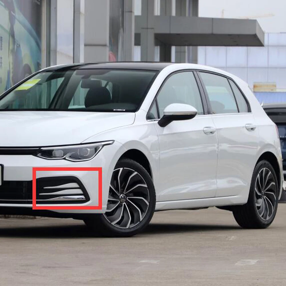 Накладка на переднюю противотуманную фару для Volkswagen VW Golf 8 MK8 280TSI Pro 2021 2022 ABS
