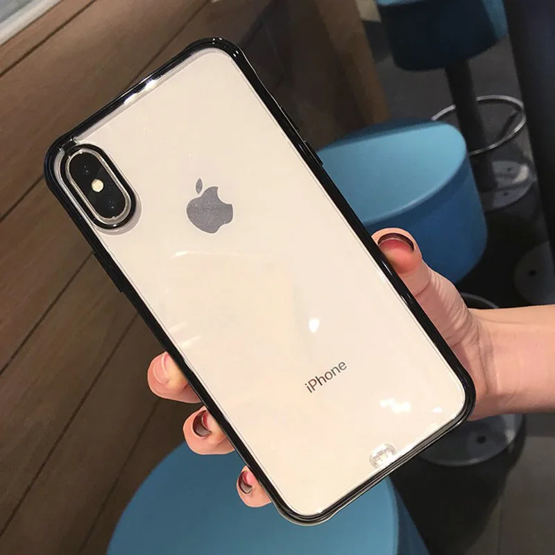 Противоударный бампер модный силиконовый чехол для телефона iPhone 11 Pro Max X XS XR 8 7 6s 6
