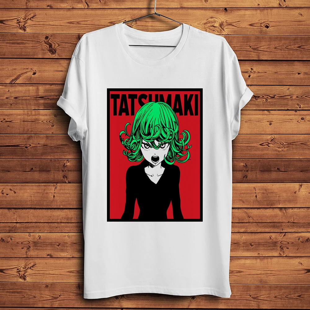 

Футболка унисекс Tatsumaki, белая, с коротким рукавом, в стиле аниме