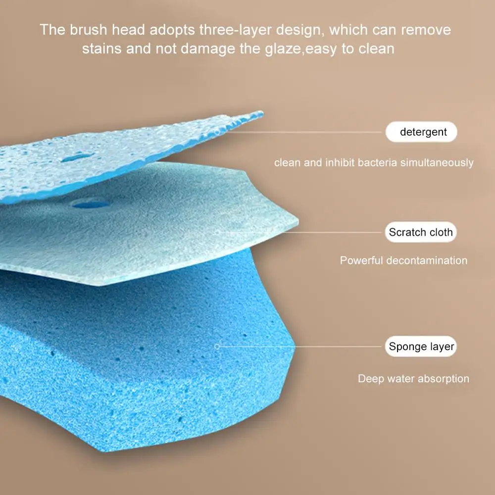 

Bathroom Disposable Toilet Brush Cleaning Without Dead Angle Wash Toilet Brush Household Disposable Cleaning Artifact set