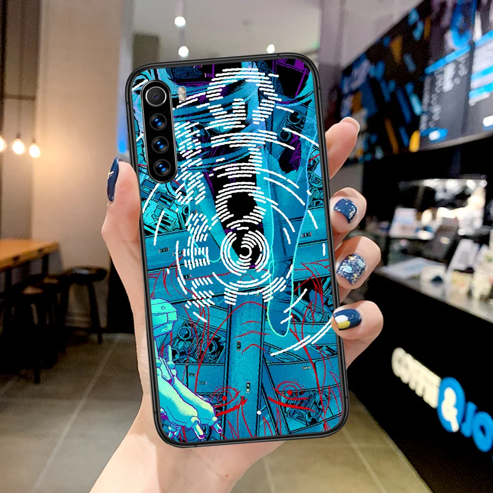 

Anime Ghost in the Shell Phone Case For Xiaomi Redmi Note 7 8 8T 9 9S 4X 7 7A 9A K30 Pro Ultra black Coque Luxury Shell Tpu