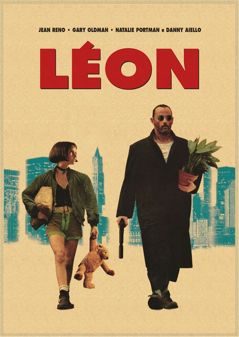 Наклейка на стену киллер не слишком холодный винтажная крафт-бумага - купить по