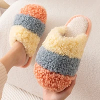 womens closed slippers furry warm cozy bedroom memory foam designer shoes skin friendly plush mixed colors home soft slippers