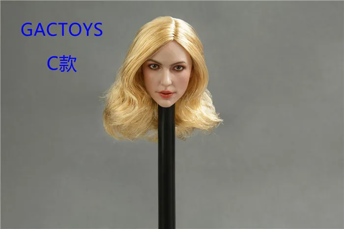

GACTOYS GC013 1/6 European Beauty Gilr Head Sculpt with Gold Color Hair Fit 12" Female Action Figure Bodys Toys In Stock