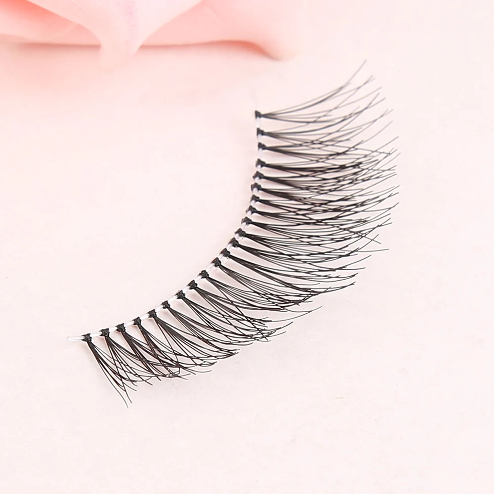 ELECOOL Soft 5Pairs/set Handmade Fiber Eyelashes Extensions Long Cross Thick Fake False Eye Lashes Maquiagem Cosmetic Tool