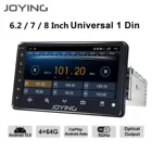 JOYING Android 10,0 Восьмиядерный 4 Гб + 64 Гб 6,2 дюйма7 дюймов8 дюймов Универсальный автомобильный радиоприемник стерео GPS навигация поддержка SWCCarplay4GAndroid авто
