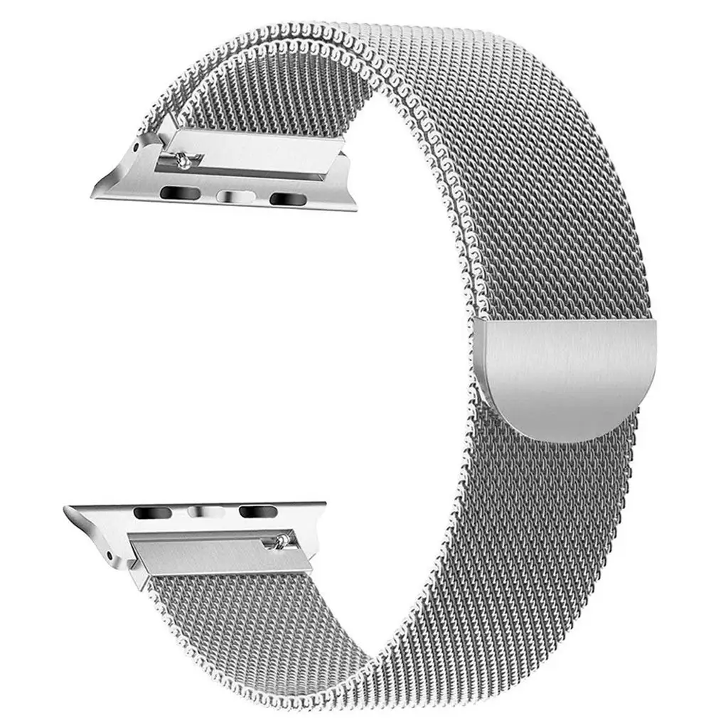 Миланский Браслет-петля, ремешок из нержавеющей стали для Apple Watch series 2, 3, 42 мм, 38 мм, браслет для iwatch series 4, 5, 40 мм, 44 мм