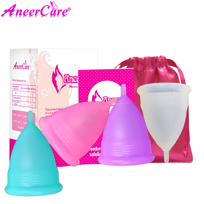 100 набор copa менструальная Силиконовая медицинская чаша mestruali чаша|Товары для