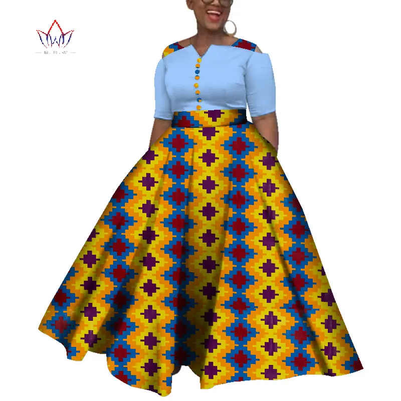 2021 в африканском стиле комплект из обуви платья для женщин Красочные
