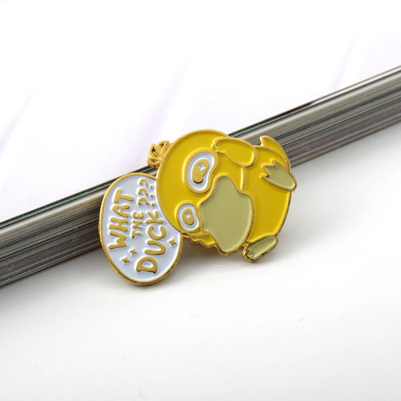 Эмалированные металлические броши в виде милых мультяшных животных с