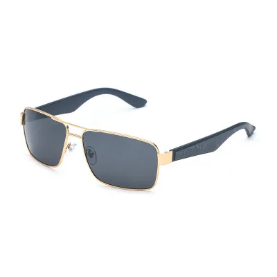 

2021 new polarized sunglasses men's retro large box metal polarized sunglasses men's sunglasses
