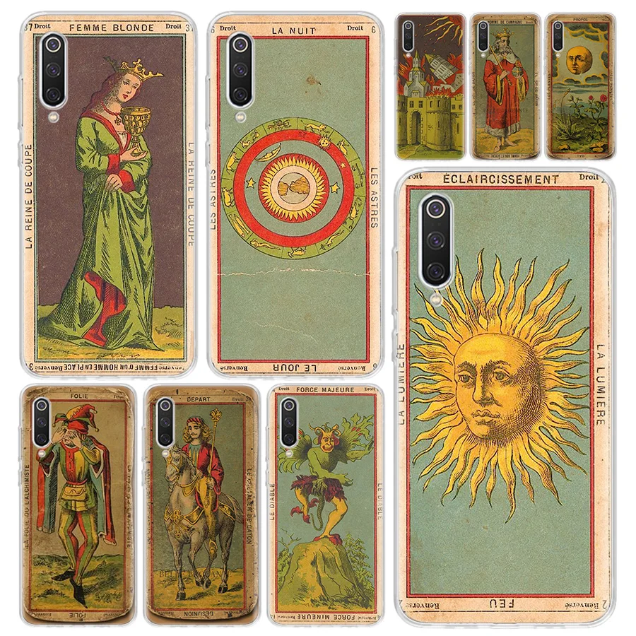 Чехол для телефона с изображением карт Tarot Xiaomi Redmi Note 9S 8 8T 9 7 7A 6 6A 5 5A 4X S2 K20 K30 MI Lite CC9 F1
