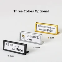 2060mm metal mini sign display holder price paper name card tag label counter top stand case small