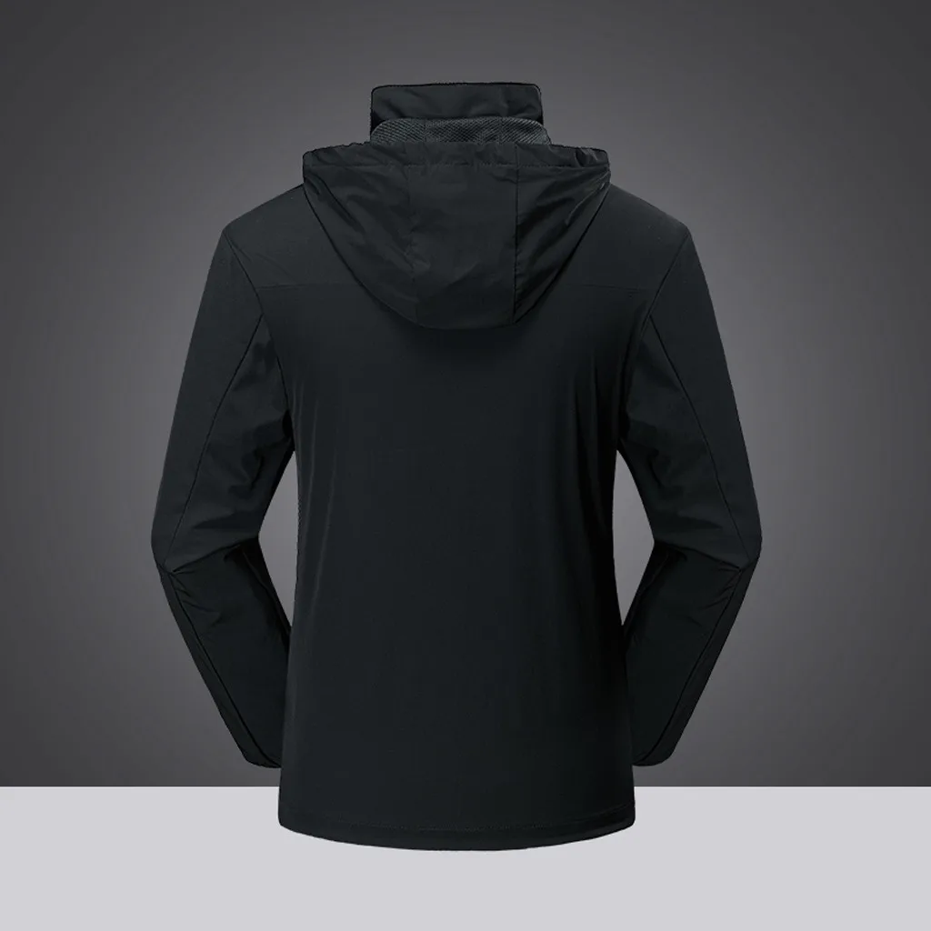 

Mens Autumn Casual Fashion Waterproof Quick-drying Breathable Sport Outdoor Coat Fashion Independent Station Size Vogue
