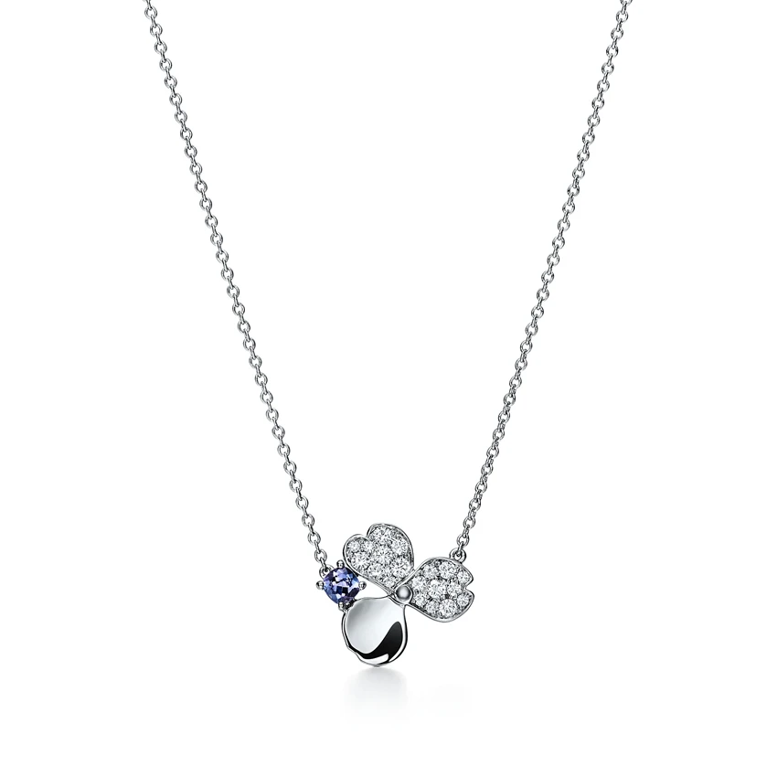 

Trend of fashion and personality gem-set mini cross hanging necklace