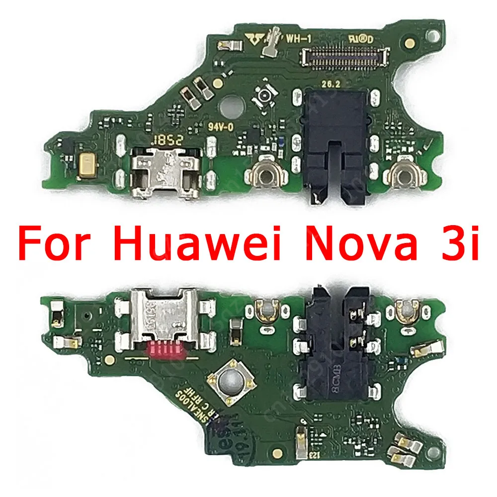 

Оригинальная зарядная Плата USB для Huawei P Smart Plus 2018, зарядный порт для Nova 3i, печатная плата, док-разъем, гибкий кабель, запасные части
