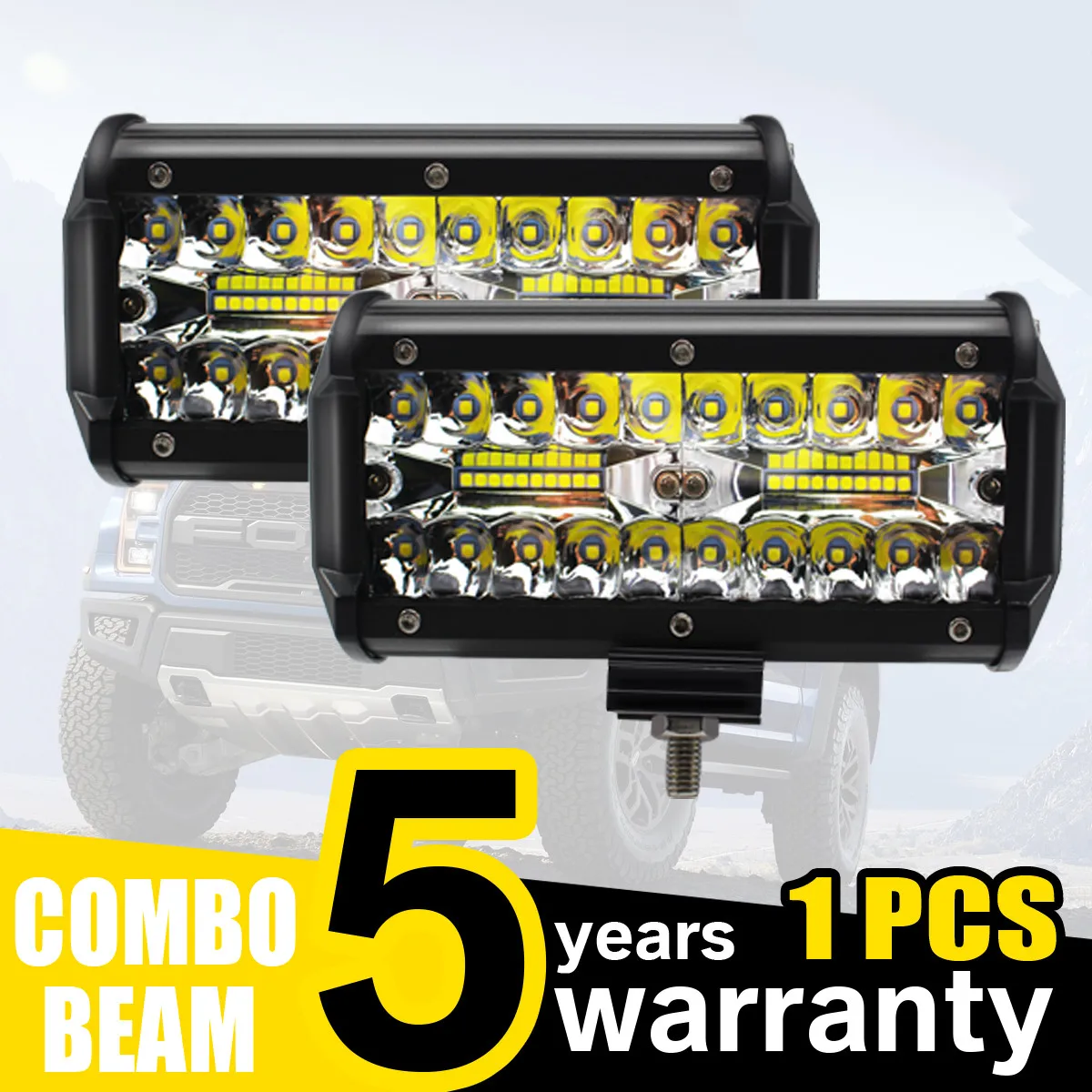 

4/7inch Led Light Bar/Work Light 60W 120W Combo Led Work Light Bar Spot/Flood Beam for Offroad Tractor Truck 4x4 ATV SUV