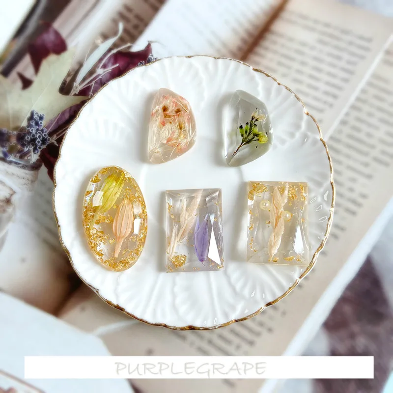 

Серьги ручной работы в японском и корейском стиле 2 шт., оригинальные Романтические и элегантные неувядающие цветы из смолы, материал «сдела...