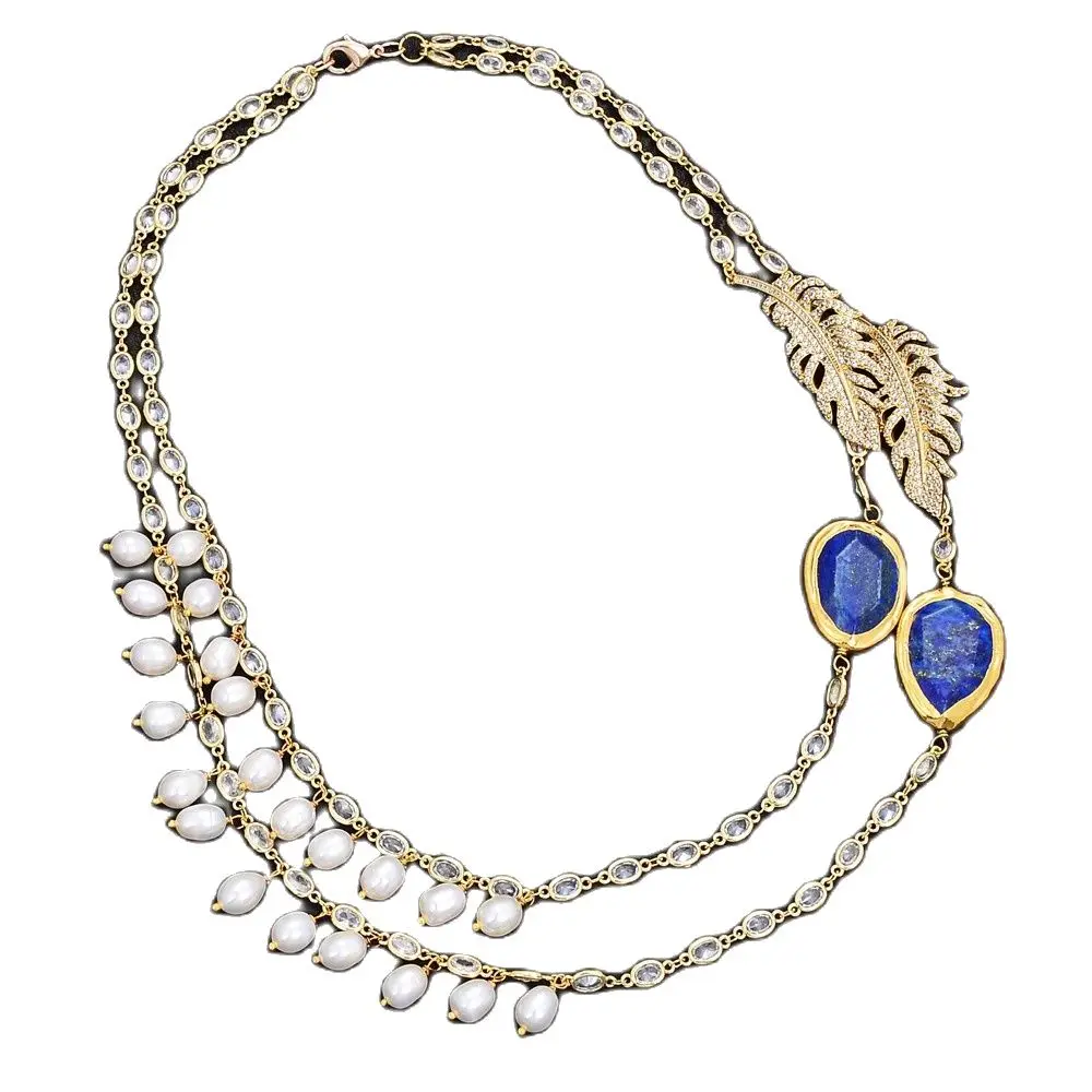 Ожерелье GG Jewelry 22 дюйма с пресноводной магнитной цепочкой кубическим