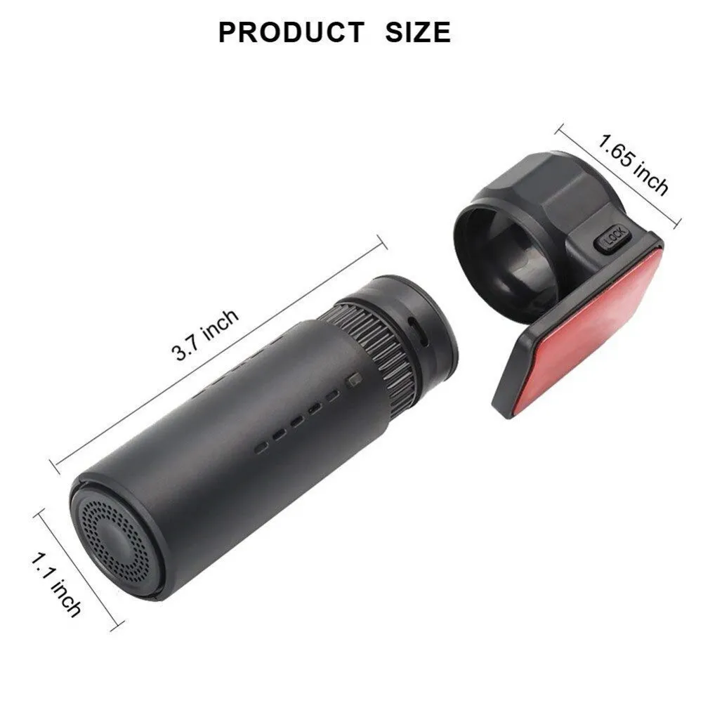 

Mini 1080P HD Vehicle Drive Hidden Auto Video DVR Wifi Smart Connect Car Camera Recorder Parking Monitor