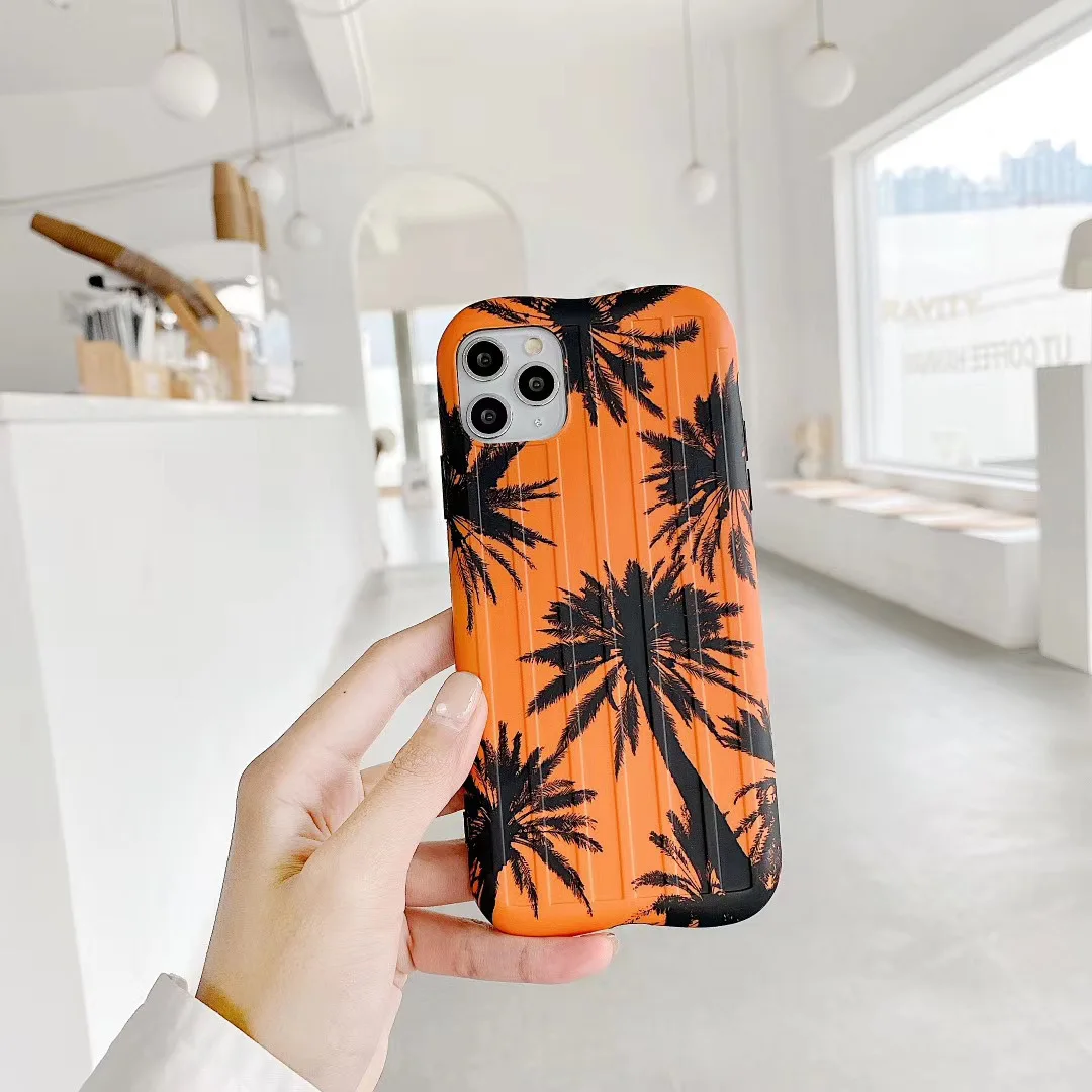 

Iphone Case Orange Leaves Iphone 11Promax Case Love Stripe Xs/xr Iphone Case for 7/8Plus Anti-Fall Protective Cover 7 8 Xs